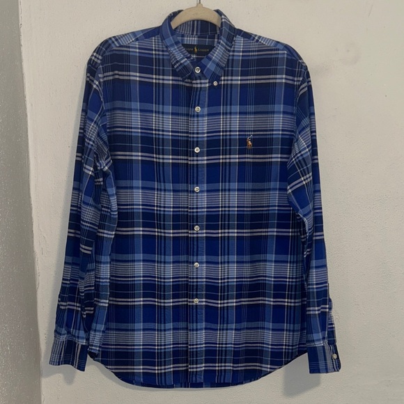 Polo Ralph Lauren Navy and White Checkered Shirt - Picture 1 of 1
